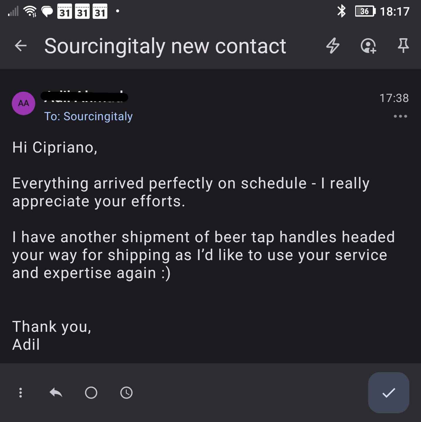 Service Forwarding Italy 551 Service Forwarding Italy 551